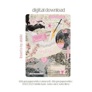 ACOTAR/TOG/Crescent City Inspired Kindle/Kobo Insert