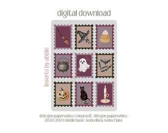 halloween stamps kindle/kobo insert | digital download