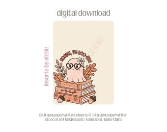 sorry I'm boo-ked kindle/kobo insert | digital download