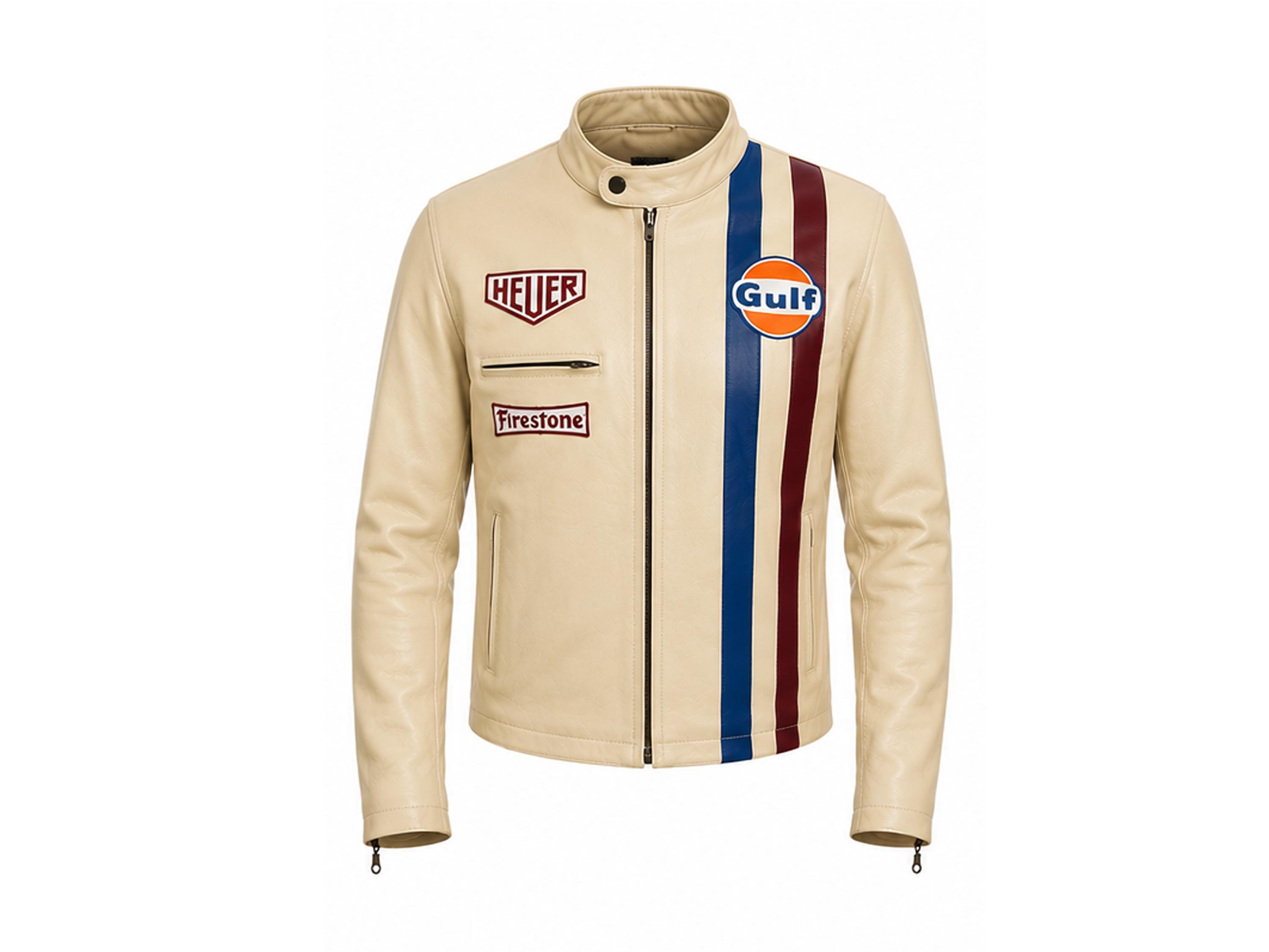 Gulf Racing ジャケット クリーム色 Gulf racing jacket - Etsy 日本