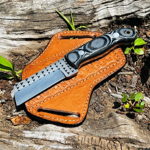 Handmade Cowboy Bull cutter knife in Rasp steel