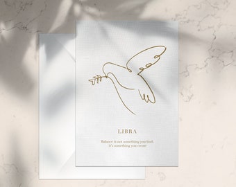 Libra Greeting Card / Print