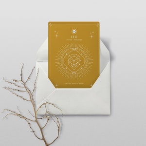 Cartes de tarot d'astrologie - LION