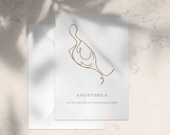 Sagittarius Greeting Card / Print