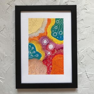 Vibrant Mixed Media Painting - Handmade Art for Home Decor & Unique Gift