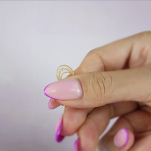 14K Solid Gold Stalactite Stone Hoop Earring | Decorative Pattern ear, septum jewelry, cartilage, rook piercing, septum ring piercing, helix