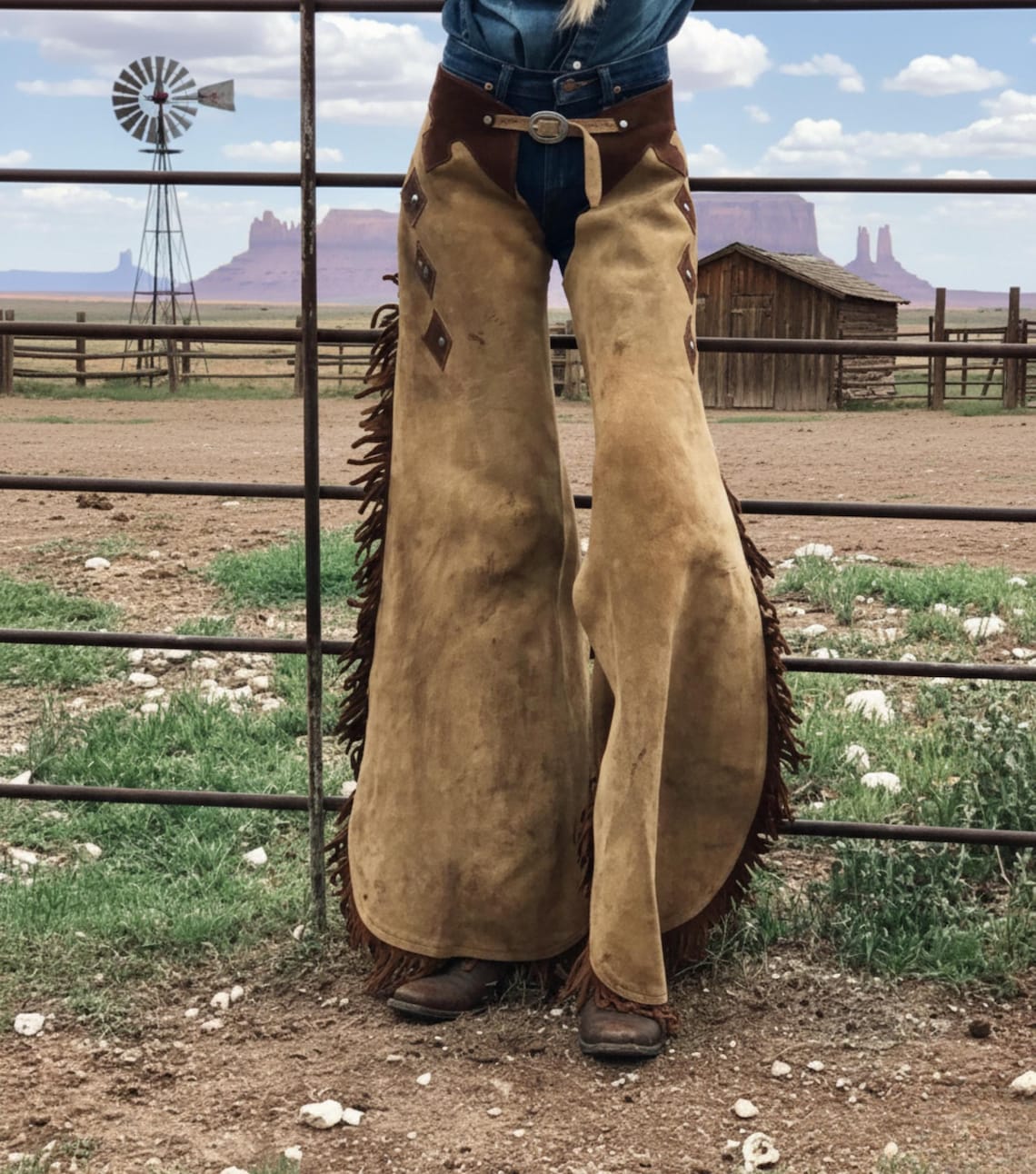 Women s Handmade Cowgirl Chaps Genuine Buckskin Suede Leather Pants women-s-handmade-cowgirl-chaps-genuine-buckskin-suede-leather-pants