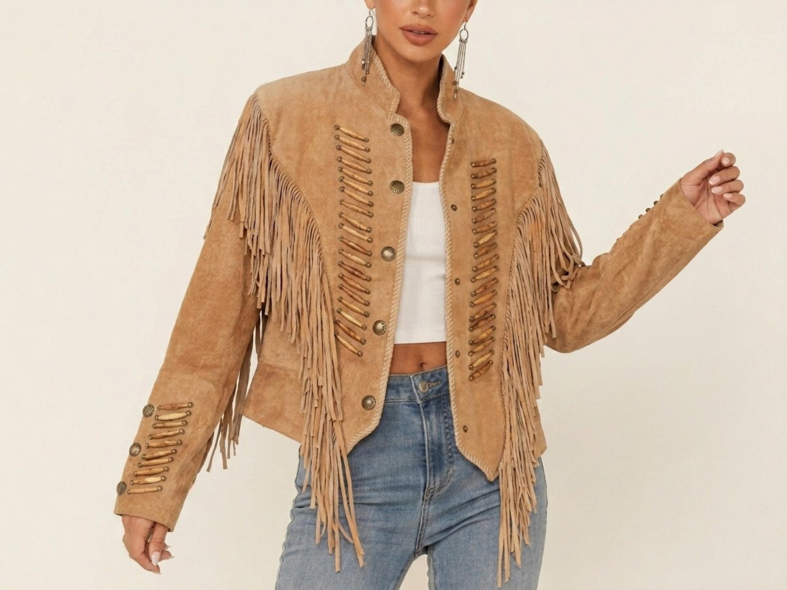 Suede Fringe Vest - Etsy