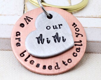 Grandma Keychain, Gift for Grandma, Mothers Day Gifts, Grandmother Keychain, Grandma Gift Ideas, Mothers Day Jewelry, Personalized Keychain