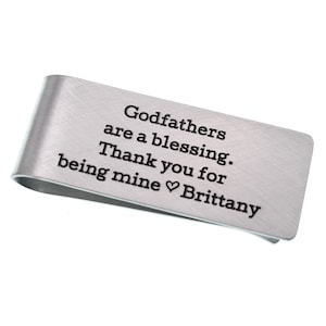 Paten sind ein Segen personalisierte Geldklammer, Taufgeschenk für Paten, Vatertagsgeschenk für Paten, Geschenk vom Kind, religiös