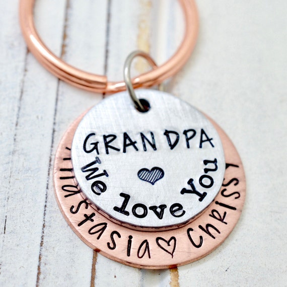 grandpa keychain grandfather gift
