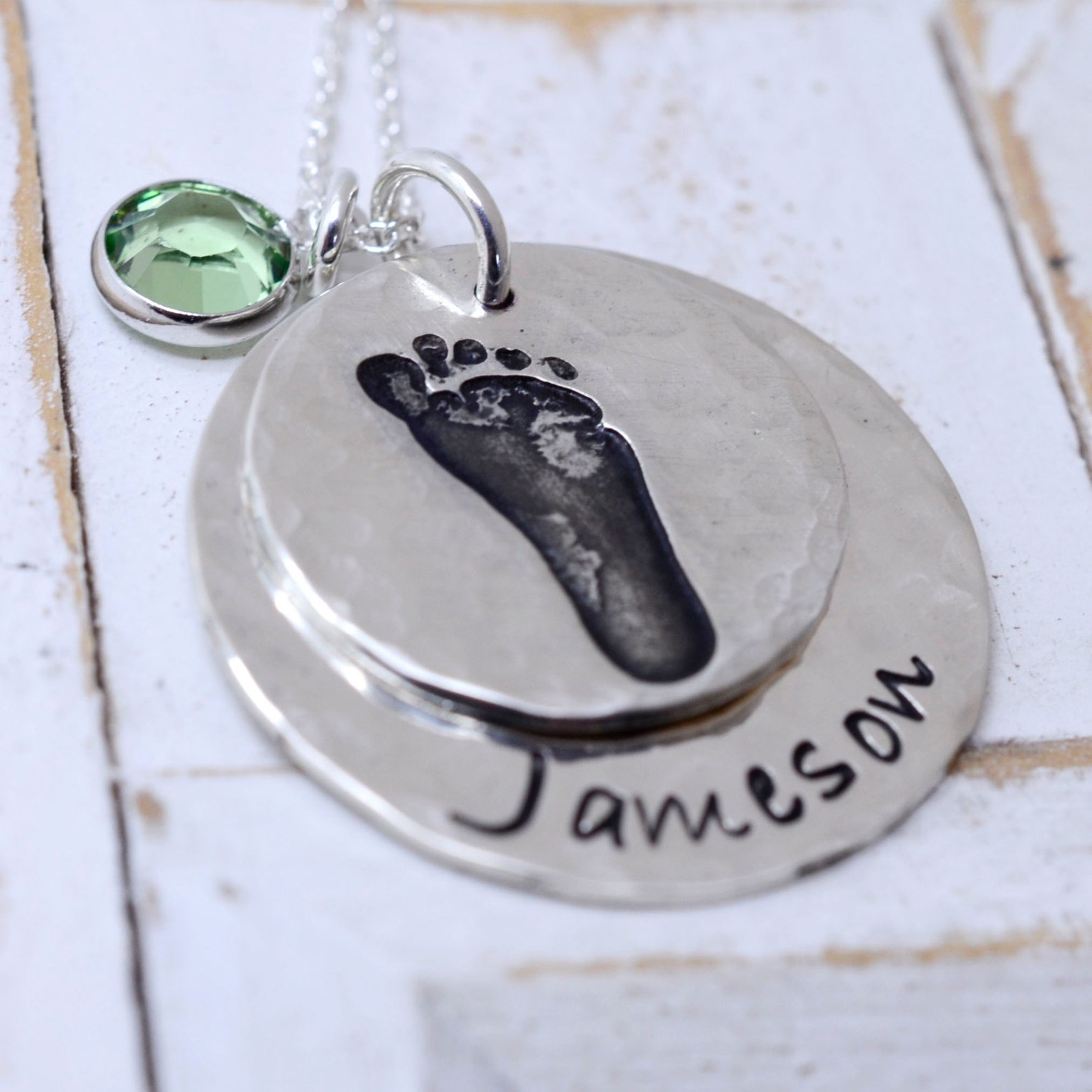 Personalized Sterling Silver Baby Keepsake Necklace Your Etsy