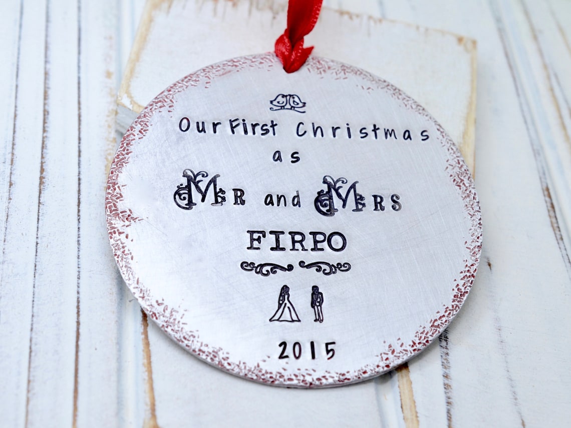 Our First Christmas Ornament Our First Christmas as Mr and Etsy