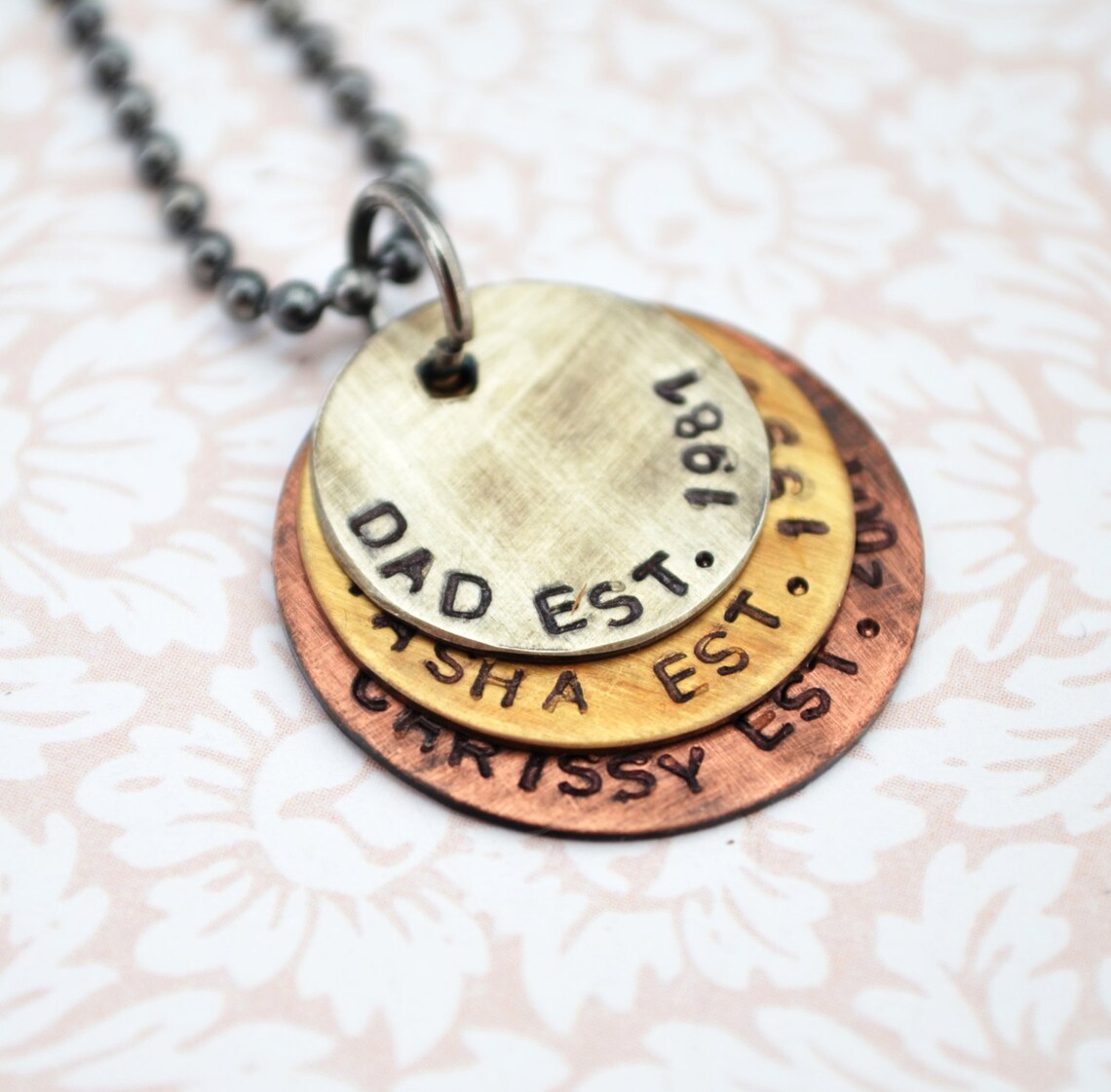 Father's Day Gift for Dad Personalized Necklace for Dad Etsy