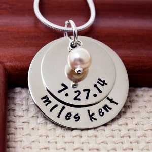 Personalized Mommy Necklace, Mother's Necklace, New Baby Necklace, Mom Necklace, Personalized Jewelry, Mom Mommy, Kid name