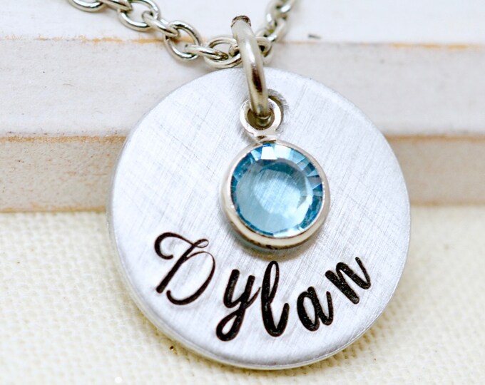 Personalized Birthstone Necklace for Her, Custom Necklace for Grandma, Mother's Day Necklace, Gift for Mom