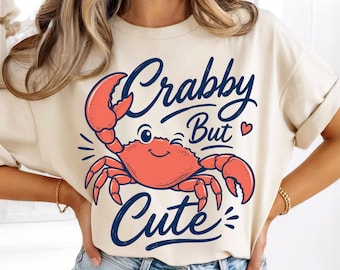 Preppy Crab PNG, Trending Stripes PNG, Beach png, Boutique PNG,  Funny Summer png, Girly Summer Png, Retro Summer png, Trendy Summer Png