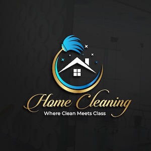 Logotypdesign för städning | Logotyp för husstädning | Logotyp för städservice och vaktmästeri | Varumärkesbyggande för städföretag