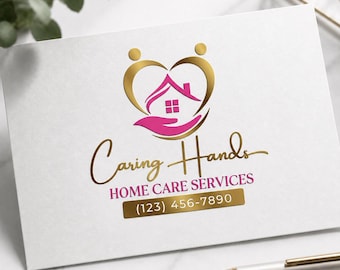 Home Health Care Logo – Senior Care & Nurse Branding Design