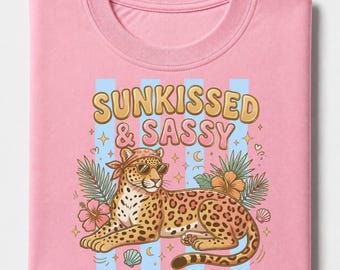 Leopard PNG, Sunkissed & Sassy png, Trending png, Summer Leopard png, Beach png, Sublimation PNG, Girly png, summer PNG, Viral png