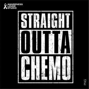 Straight Outta Chemo Svg Png, Battle Cancer Awareness Svg, Cancer Survivors Support Gift Idea, Digital Download Sublimation Png & Svg Cricut
