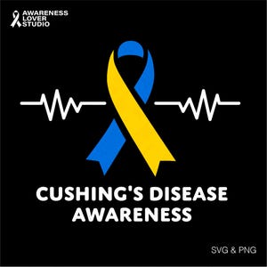 Cushing&#39;s Disease Awareness Svg Png, Cushing Warrior Svg, Cushing Syndrome Support Gift Idea, Digital Download Sublimation Png & Svg Cricut