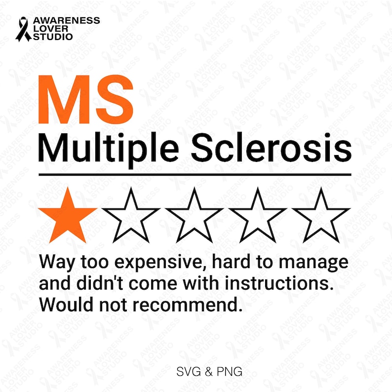 Puede incluir: Una rese&ntilde;a de una estrella para la EM, o Esclerosis M&uacute;ltiple, con el texto "Demasiado caro, dif&iacute;cil de manejar y no ven&iacute;a con instrucciones. No lo recomendar&iacute;a."