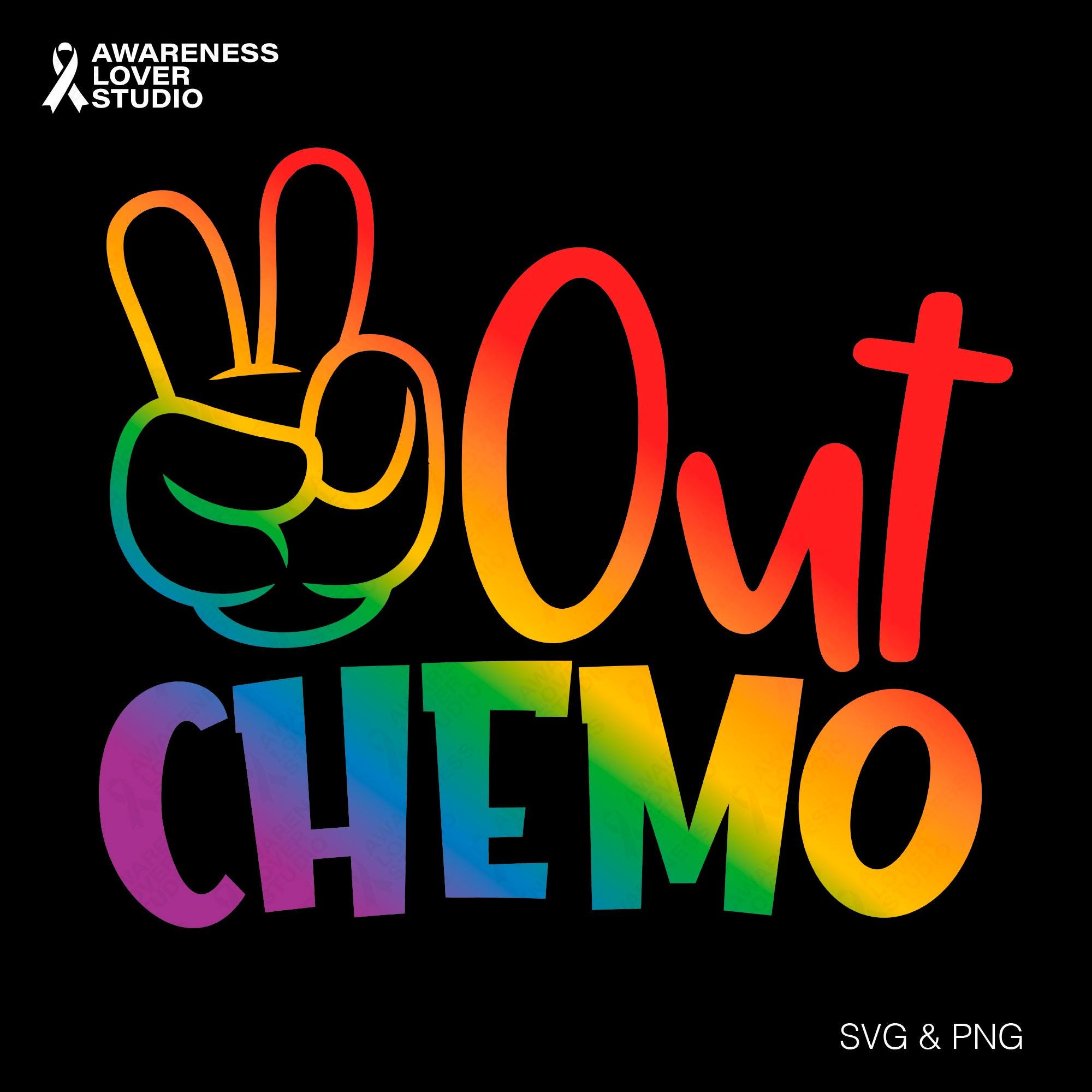 Peace Out Chemo Svg Png, Oncology Nurse Svg, Kill Cancer Svg, Last Day Of Chemo Support Gift, Digital Download Sublimation Png & Svg Cricut