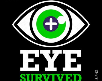 Recuperación de cirugía ocular con SVG y PNG: Concientización sobre la salud ocular y la ceguera, apoyo a sobrevivientes (descarga digital)