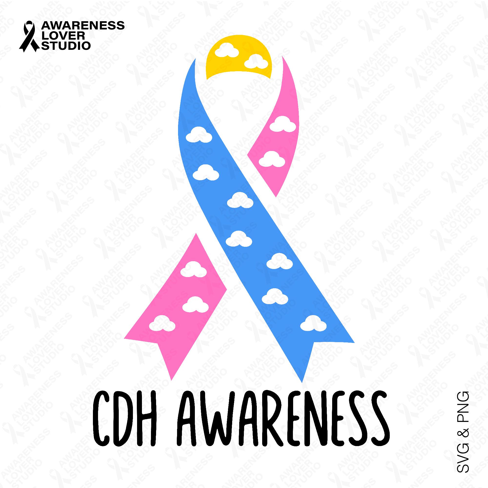 CDH Awareness Ribbon SVG PNG: Congenital Diaphragmatic Hernia Awareness ...