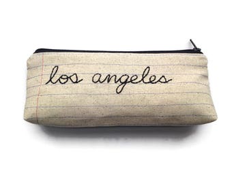 Los Angeles Pencil Case - Ready to Ship - Final Sale