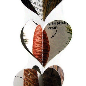 Trees Paper Heart Garland - Enchanted Forest Decor