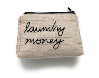 Laundry Money Bag - Coin Purse