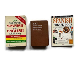 Spanish Pocket Dictionaries Phrase Books - DK, Vox, and Collins