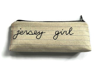 Jersey Girl Zipper Pouch Pencil Case