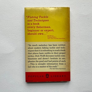 Fishing Tackle and Techniques 1963 Vintage Softcover Book Ready to Ship image 2