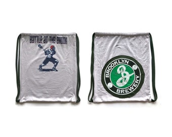Handmade T-Shirt Backpack: Brooklyn Brewery, Lacrosse Design