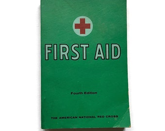 Vintage Red Cross First Aid Book - 1971