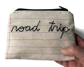 Borsa da viaggio - Pochette con cerniera fatta a mano - Ottima idea regalo