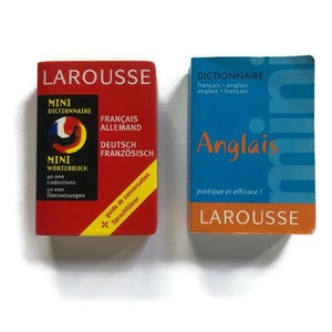 Larousse Mini Vintage Larousse Mini Dictionary: French-dutch & French-english - Etsy