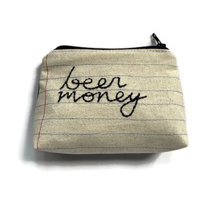 Bolsa de dinero para cerveza - Regalo para papá - Sobre para dinero - Hecho a pedido