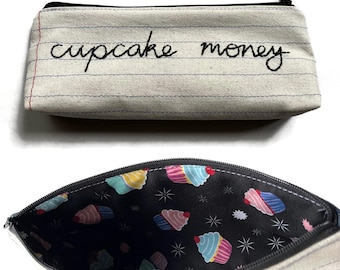 Sacchetto porta soldi a forma di cupcake - Pronto per la spedizione