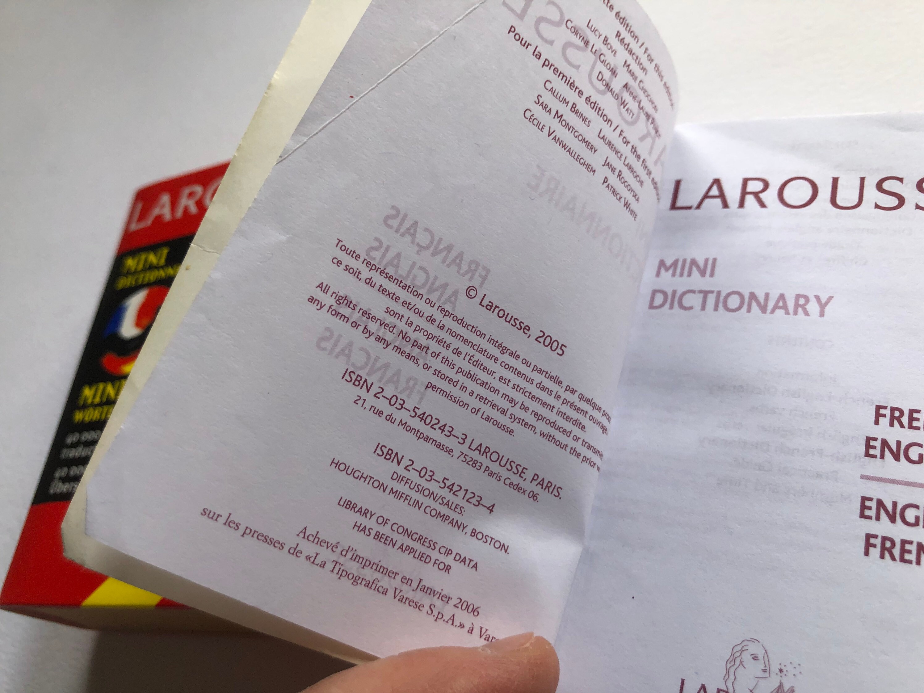 Larousse Mini Vintage Larousse Mini Dictionary: French-dutch & French-english - Etsy