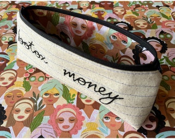 Botox Money Bag - Handmade Makeup Case