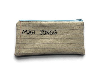 Mah Jongg Zipper Pouch - Ready to Ship Gift