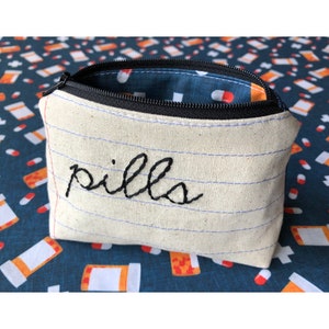 Pill Case Zipper Pouch