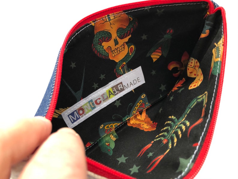 Tattoo Money Zipper Pouch