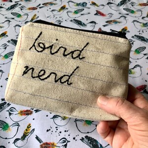 Bolsa con cremallera Bird Nerd - Hecha a medida - Regalo para amantes de las aves
