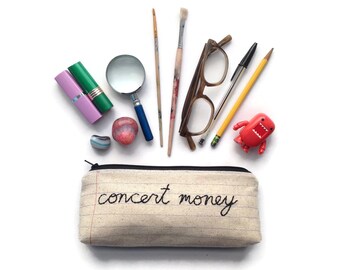 Concert Money Bag - Money Envelope - Updated Lining Fabric Options - Etsy's Pick