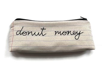 Pronto per la spedizione - Borsa porta soldi a forma di ciambella - Regalo fatto a mano per gli amanti delle ciambelle